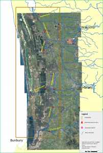 Map of Myalup project